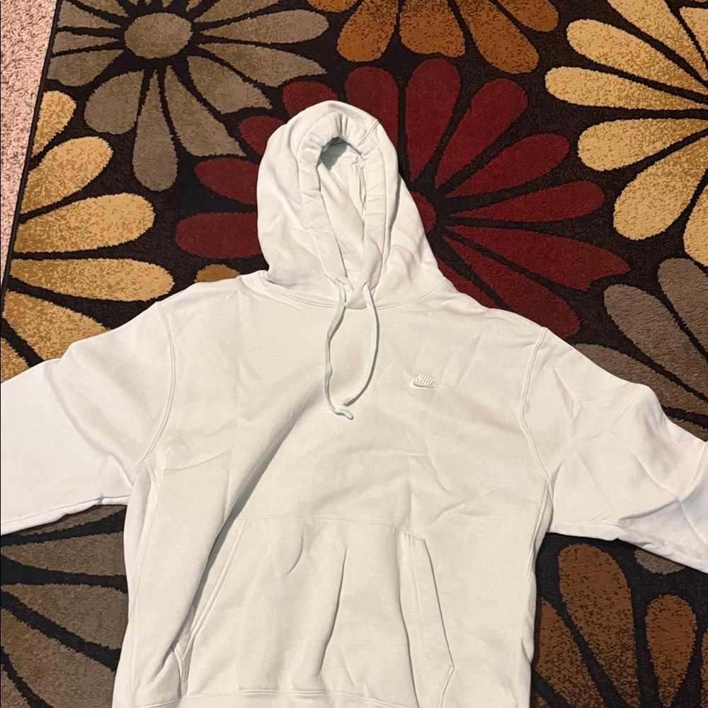 Nike Men's Light Green Hoodie Sweater